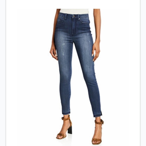 Rachel Roy Studded Skinny Jeans Size 27 High Waisted - Picture 7 of 7
